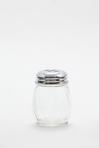 Glass Slotted Shaker with Chrome Slotted Top