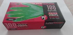 CLEARANCE SALE - Disposable Supertouch 100s - Gloves Green, Small